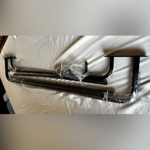 Double curtain rod, Black , lenght 36-72”,